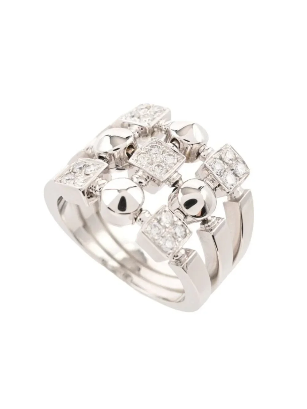 Bvlgari Ring Lucia White Gold